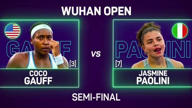 Gauff overcomes Paolini's power to make maiden Wuhan final