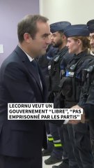 Lecornu veut un gouvernement "libre", "pas emprisonné par les partis"