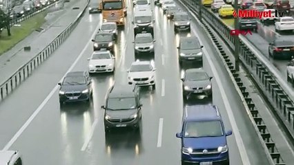 İstanbul'da yağmur trafiği! Yoğunluk yüzde 80'e ulaştı