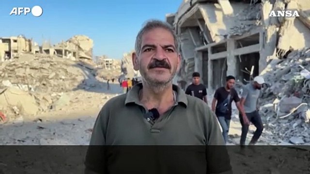 Distruzione e ancora distruzione , gli abitanti di Gaza City tornano tra le macerie