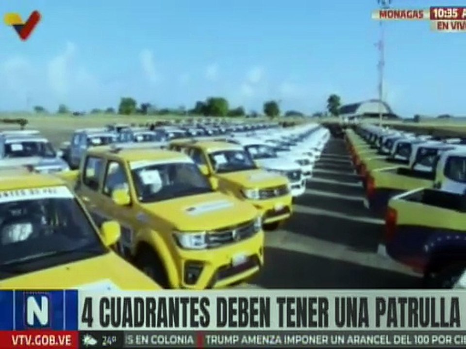 Vpdte. Sec. Cabello enfatizó que vehículos entregados a Cuadrantes de Paz no son de uso personal