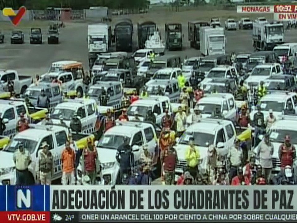 Vpdte. Sectorial Cabello dotó 50 patrullas para fortalecer los Cuadrantes de Paz en Monagas