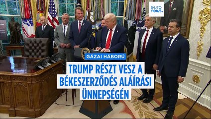 Donald Trump ott lesz Egyiptomban, amikor hivatalosan is lezárják a gázai háborút