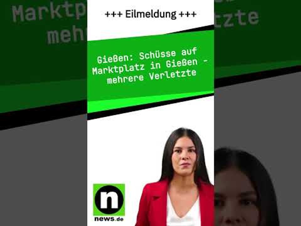 Schüsse auf Marktplatz in Gießen - mehrere Verletzte