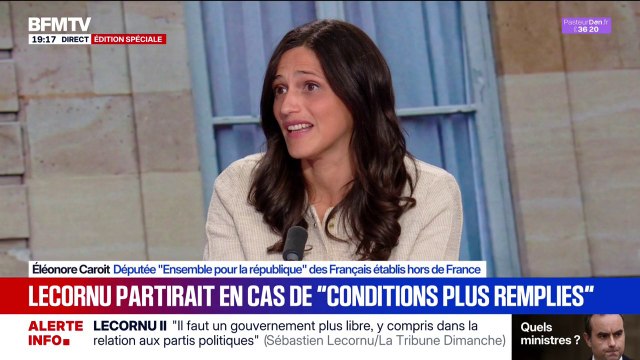 Futur gouvernement de Sébastien Lecornu: le Premier ministre souhaite vraiment changer le casting , explique Éléonore Caroit, députée (Ensemble pour la République)
