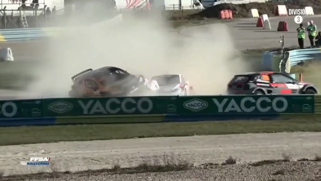 Rallycross France 2025 Dreux Q2 D3 Fretins Brothers Crashes 2 Red Flags