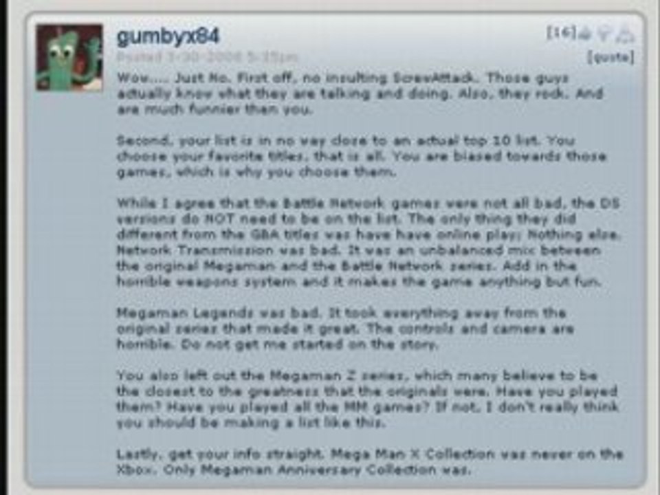 Megaman and the So Called Fans EXPLICT Part C