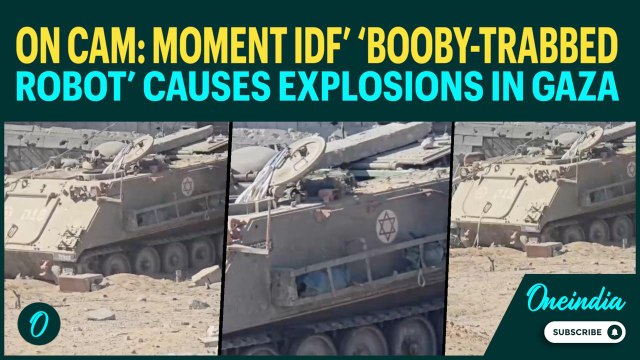 SHOCKING FOOTAGE: IDF Deploys 'Booby-Trapped Robot' in Gaza, Explosion Levels Residential Blocks