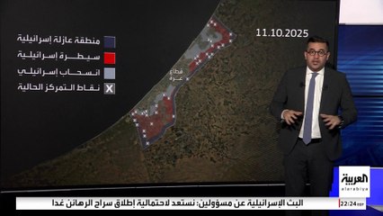 خريطة تمركزات الجيش الإسرائيلي الجديدة داخل غزة