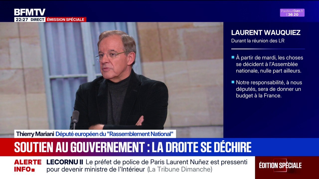 Réunion des Républicains: "Le grand perdant dans cette histoire, c'est Bruno Retailleau", explique Thierry Mariani, député européen du RN