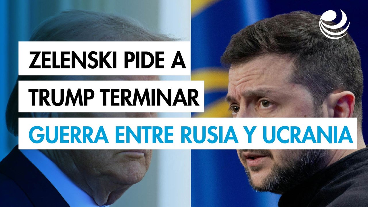 Zelenski urge a Trump a poner fin a la guerra en Ucrania como lo hizo en Medio Oriente