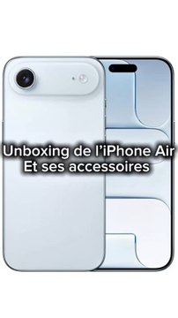 📦 Découvre l’unboxing complet du tout nouvel iPhone Air et de ses accessoires officiels ! Design ultra-fin, câbles MagSafe, et nouveautés Apple… Est-ce que ça vaut le coup ? Réponse en vidéo. 💡📱 #iPhoneAir #Unboxing #Apple