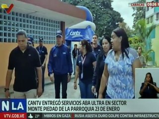 Cantv realizó entrega de servicios ABA Ultra en el sector Monte Piedad, pqa. 23 de Enero en Caracas