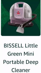 BISSELL Little Green Mini Portable Carpet and Upholstery Deep Cleaner, Limited Edition Color Dusk Pink, 4075L
