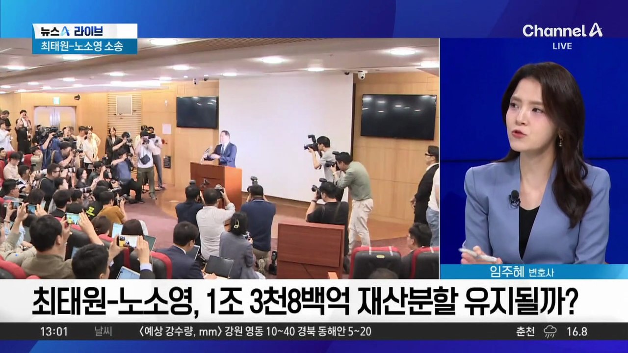최태원·노소영 ‘세기의 이혼’ 오는 16일 10시 대법 결론