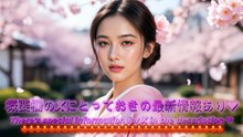 Beautiful women video collection "Kimono Beauties in Cherry Blossom Snow"
