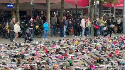 Hollanda'da İsrail'in öldürdüğü Filistinli çocuklar ve gazeteciler anıldı