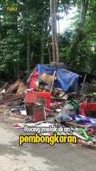 Puluhan Bangunan Liar di Jalan Bima Dibongkar Pemko Pekanbaru