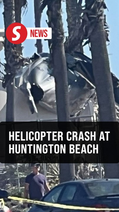 Five injured in helicopter crash near Huntington Beach, California