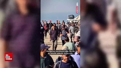 Gazzeliler yıkılan evlerinin bulunduğu topraklara dönüyor