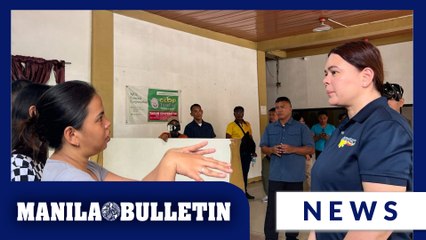 VP Sara visits quake-hit Davao Oriental, condoles with victims