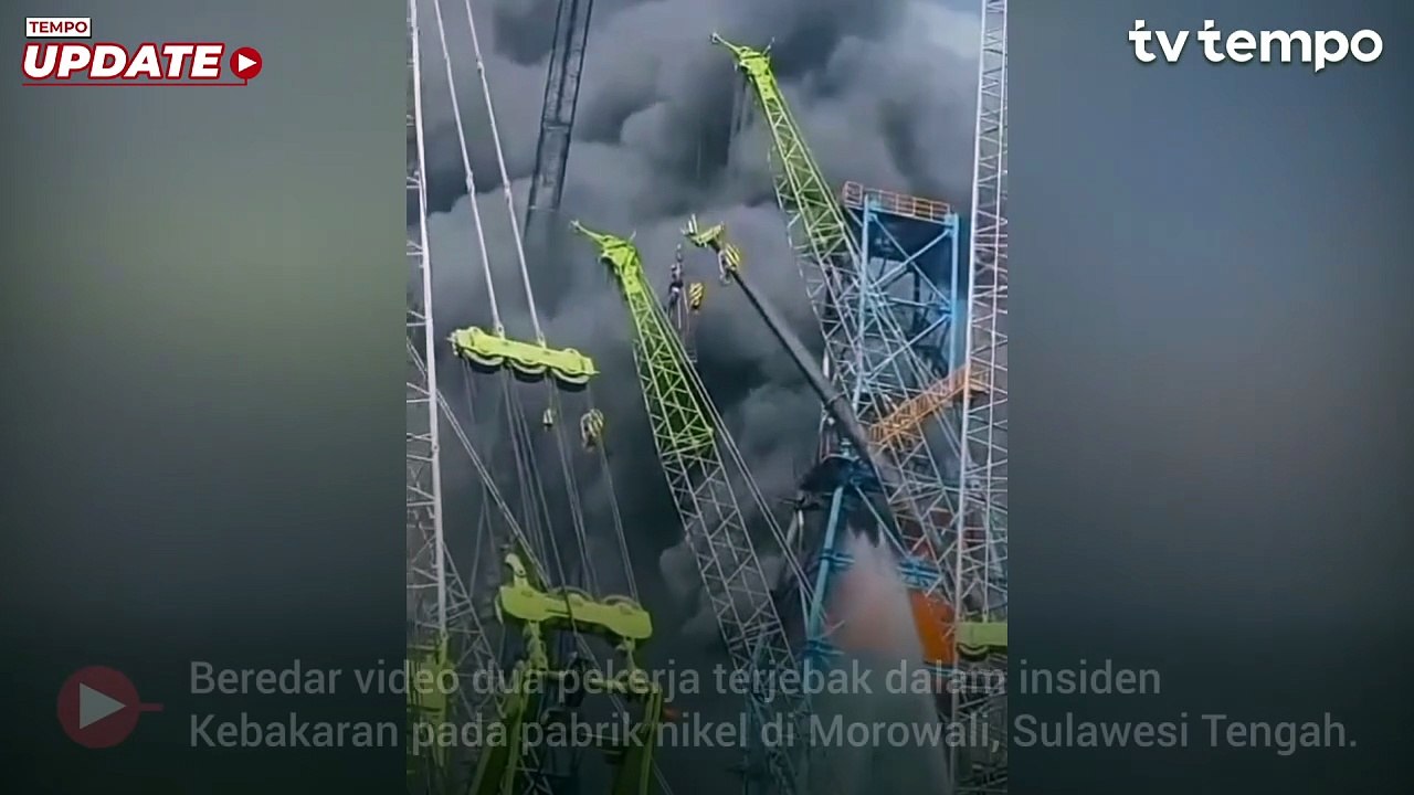 Proses Evakuasi Pekerja yang Terjebak Kebakaran Pabrik Nikel di Morowali