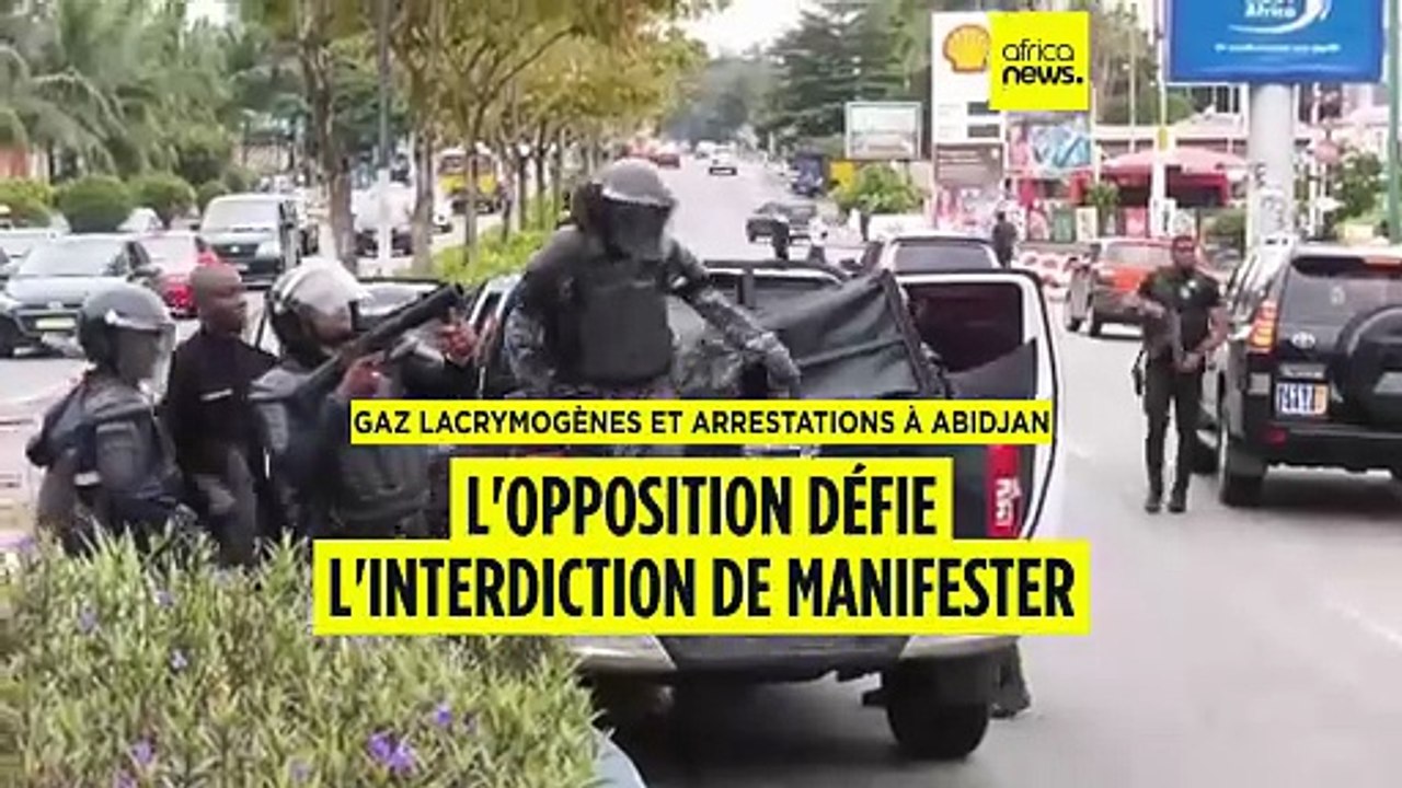 Côte d'Ivoire : la police disperse une manifestation interdite