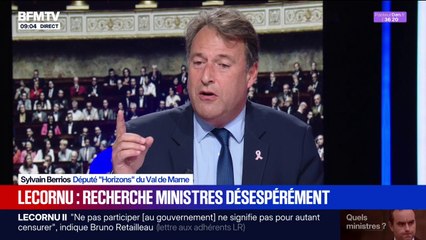 "Le président de la République, par ses arbitrages a créé une situation qu'on subit tous depuis un an", estime Sylvain Berrios, député Horizons