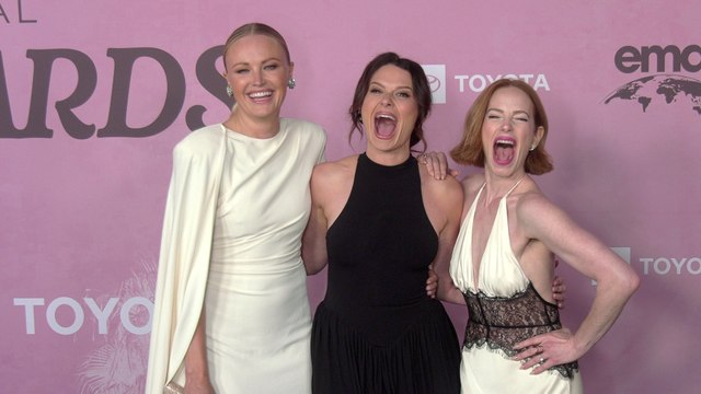 Malin Akerman, Katie Lowes, and Jaime Ray Newman 2025 EMA Awards Gala Green Carpet Arrivals