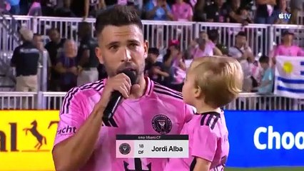 El Inter Miami homenajea a Jordi Alba antes de su retirada