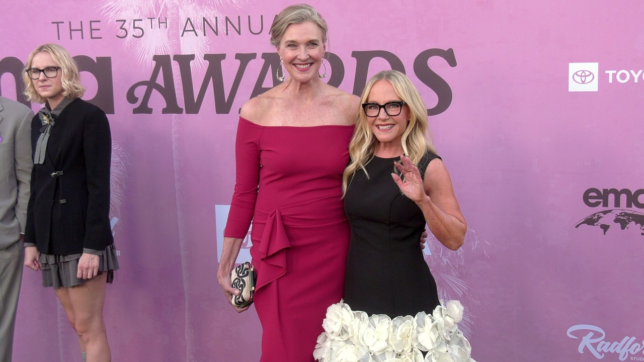 Brenda Strong and Rachael Harris 2025 EMA Awards Gala Green Carpet Arrivals