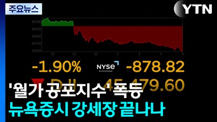 '월가 공포지수' 폭등...뉴욕증시 강세장 끝나나 / YTN