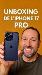 📦 Unboxing iPhone 17 Pro ! Nouveau design, titane noir, caméra surpuissante, et port USB‑C enfin là ! On découvre tout ça en détail dans cette vidéo exclusive. 📱