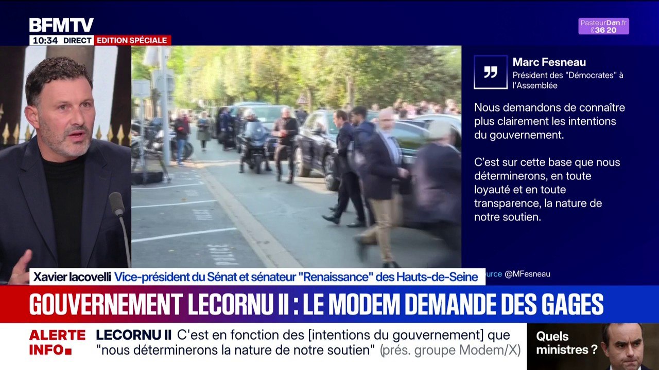"Le plus dur, ce n'est pas de constituer un gouvernement, c'est qu'il dure plus de 14 heures", estime Xavier Iacovelli, vice-président du Sénat et sénateur Renaissance