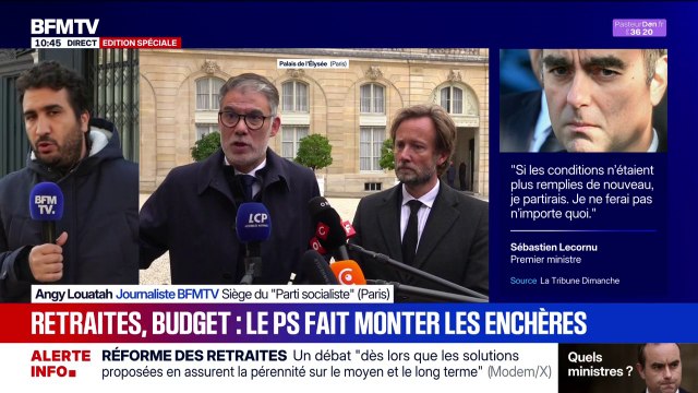 Retraites, budget... Le Parti socialiste fait monter les enchères