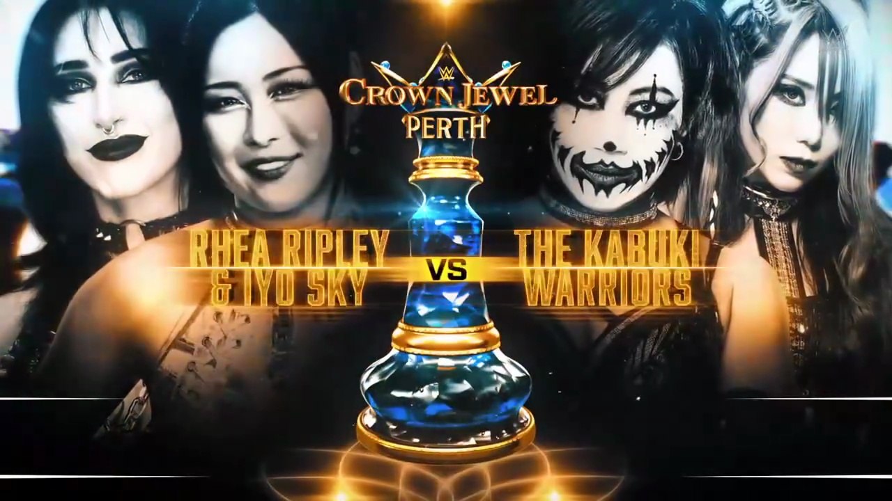 WWE Crown Jewel _ Oct 11, 2025 - Rhea Ripley & Iyo Sky Vs Kabuki Warriors (Asuka & Kairi Sane) - Tag Team Match
