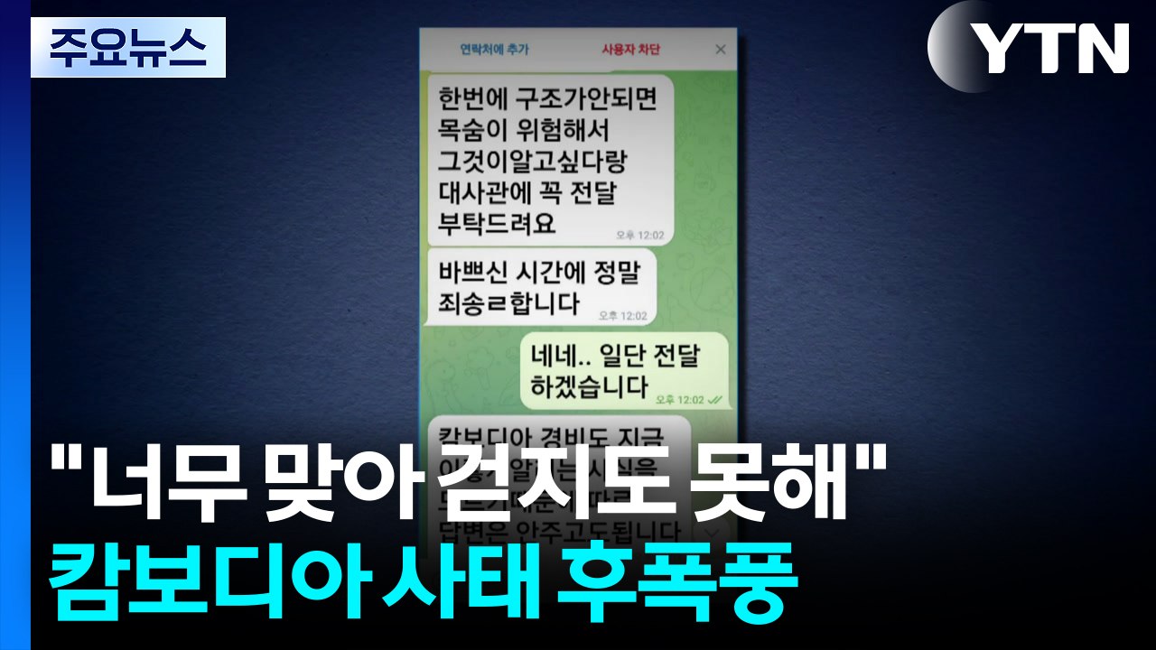 "너무 맞아 걷지도 못해" 캄보디아 사태 후폭풍...특검 수사 논란도 / YTN