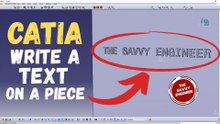 CATIA | How to Write a Text on a Piece like a Pro