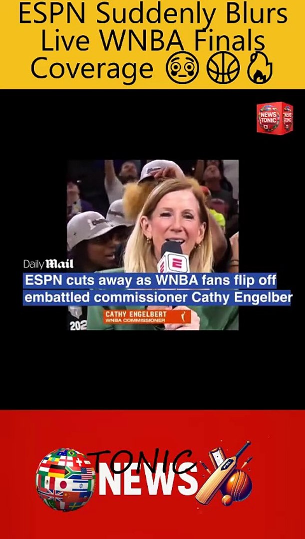 ⁣ESPN Suddenly Blurs Live WNBA Finals Coverage 😳🏀 #WNBA #Viral