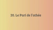 Un Pari de l'Athée ?