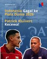 Patrick Kluivert Kecewa Timnas Indonesia Gagal Lolos ke Piala Dunia 2026 Usai Takluk dari Irak
