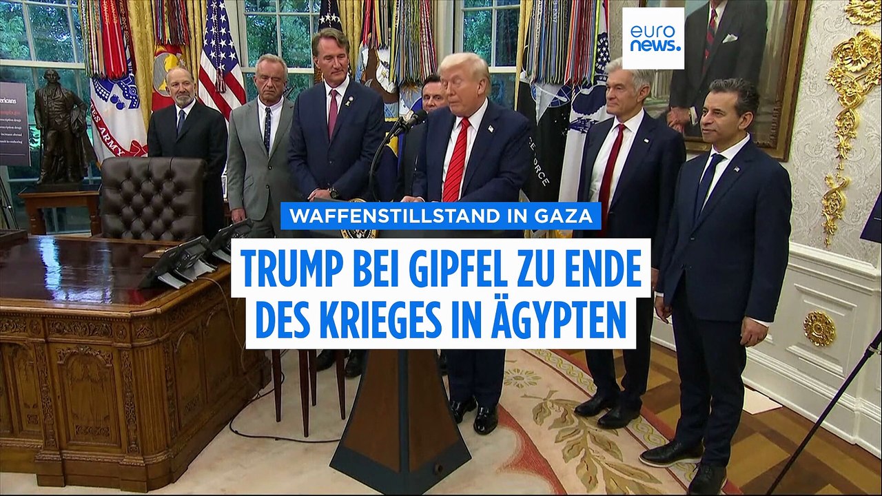 Gaza-Gipfel in Ägypten: US-Präsident Donald Trump reist in den Nahen Osten