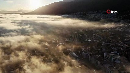 Bursa’da kartpostallık görüntüler: Sis altındaki tarih...