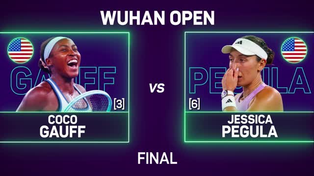 Gauff overcomes persistent Pegula to claim Wuhan Open title