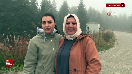 Ilgaz Dağı'nda kar yağışı etkili oldu