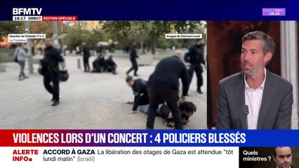Violences lors d'un concert à Châtelet: 4 policiers blessés et 8 personnes placées en garde à vue