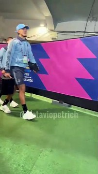 La Selección argentina Sub 20 festeja triunfo contra México con El Chavo