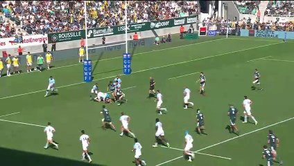 TOP 14 - Essai de Grégoire ARFEUIL (SP) - Section Paloise - Aviron Bayonnais