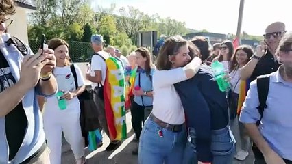 Elly Schlein - Oggi nella marcia Perugia-Assisi. (12.10.25)