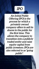 IPO (Initial Public Offering)